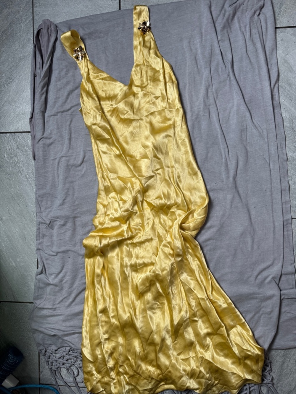 By Anthropologie Sleeveless V-Neck Midi Slip Dress - Picture 6 of 6